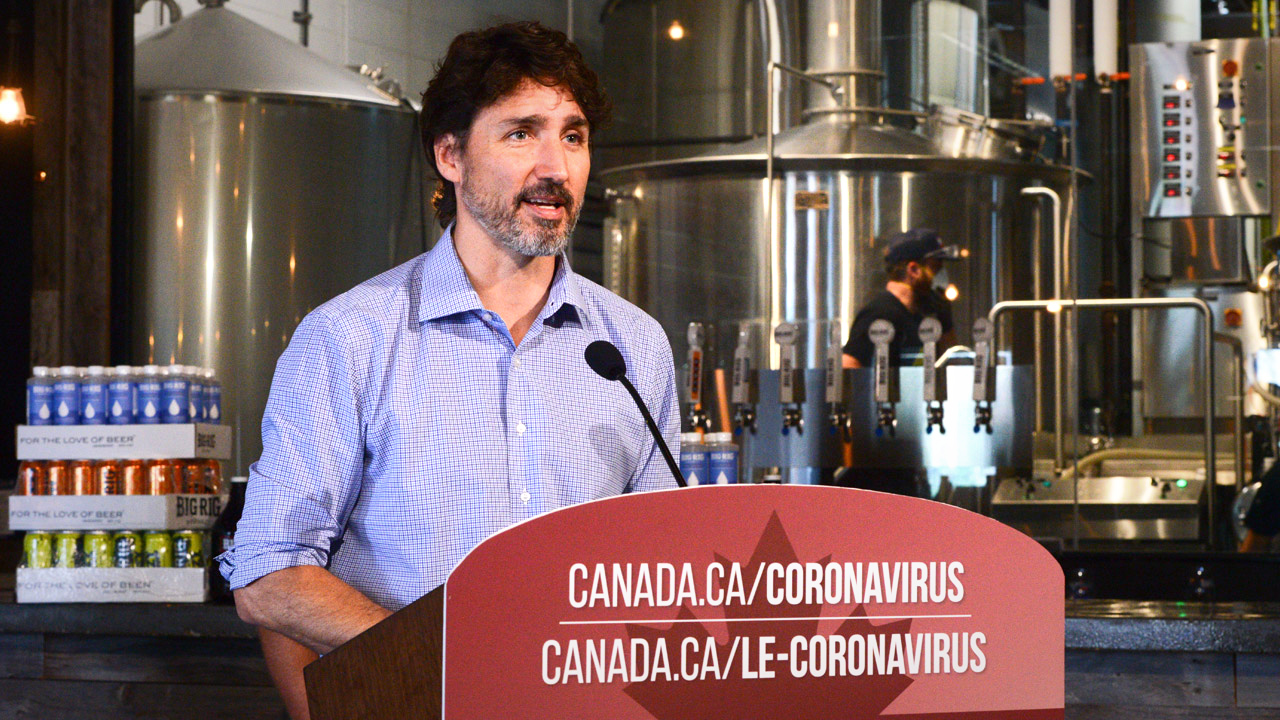 Brewery received hand sanitizer licence on same day Trudeau showed up to praise their hand sanitizer