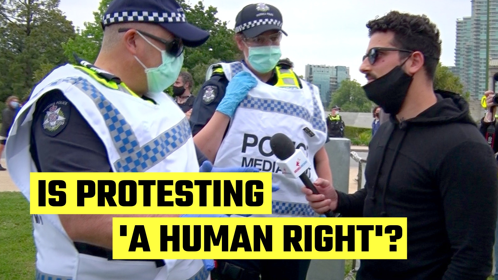 Police in Melbourne CONFUSED about their own directives