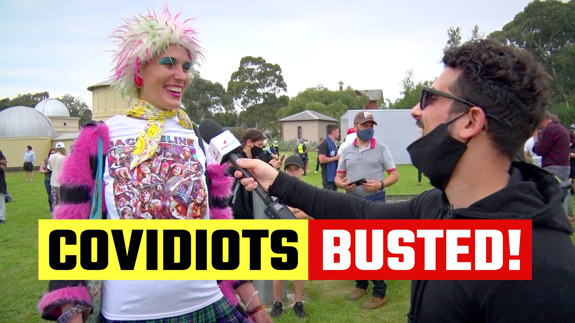 Watch Avi Yemini DESTROY 'the evil lockdown protesters'