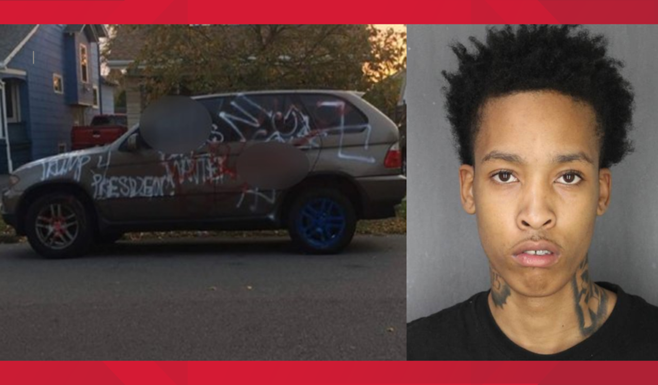 Hate crime hoaxer vandalised own car with pro-Trump messages