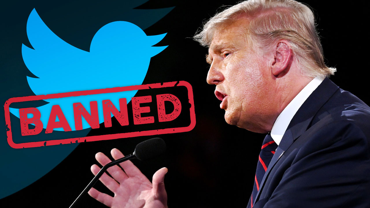 BREAKING: Twitter bans President Trump