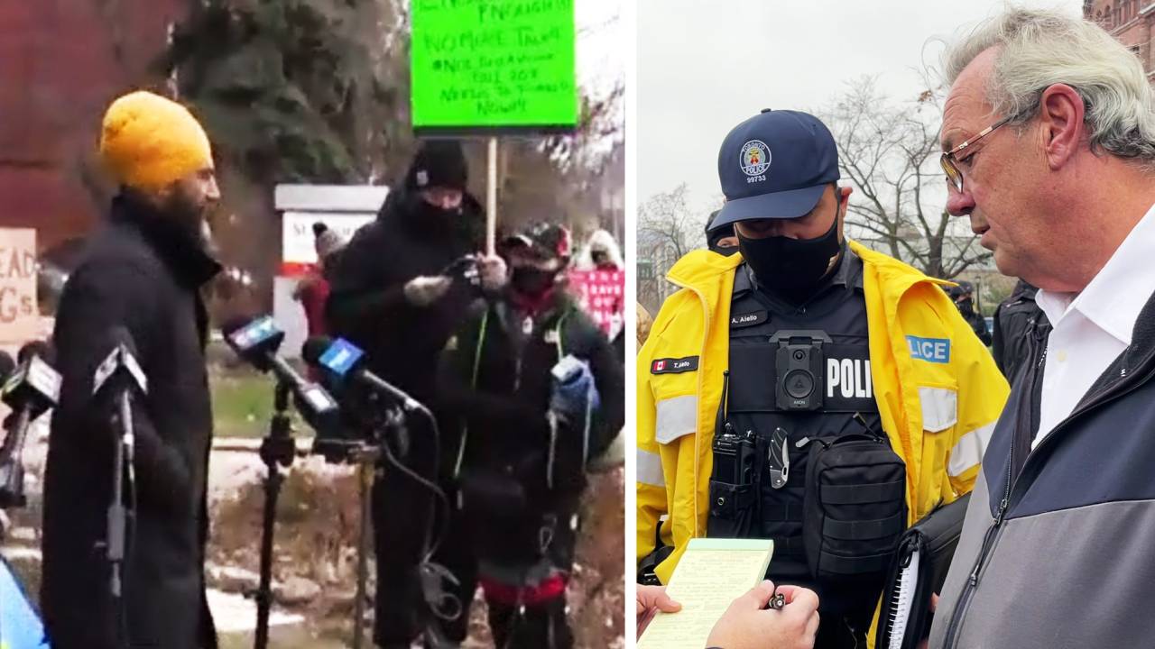 Jagmeet Singh, Annamie Paul face no fines for protesting Ontario leadership outside long-term care facility