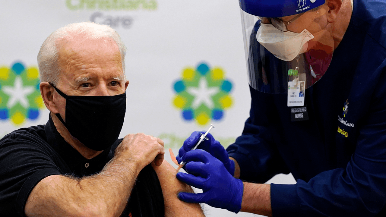 Biden falsely claims that there was no COVID vaccine when he entered office
