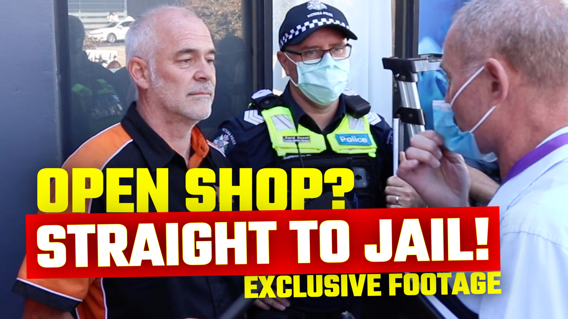 BREAKING: Police ARREST Pastor for protesting outside his business today