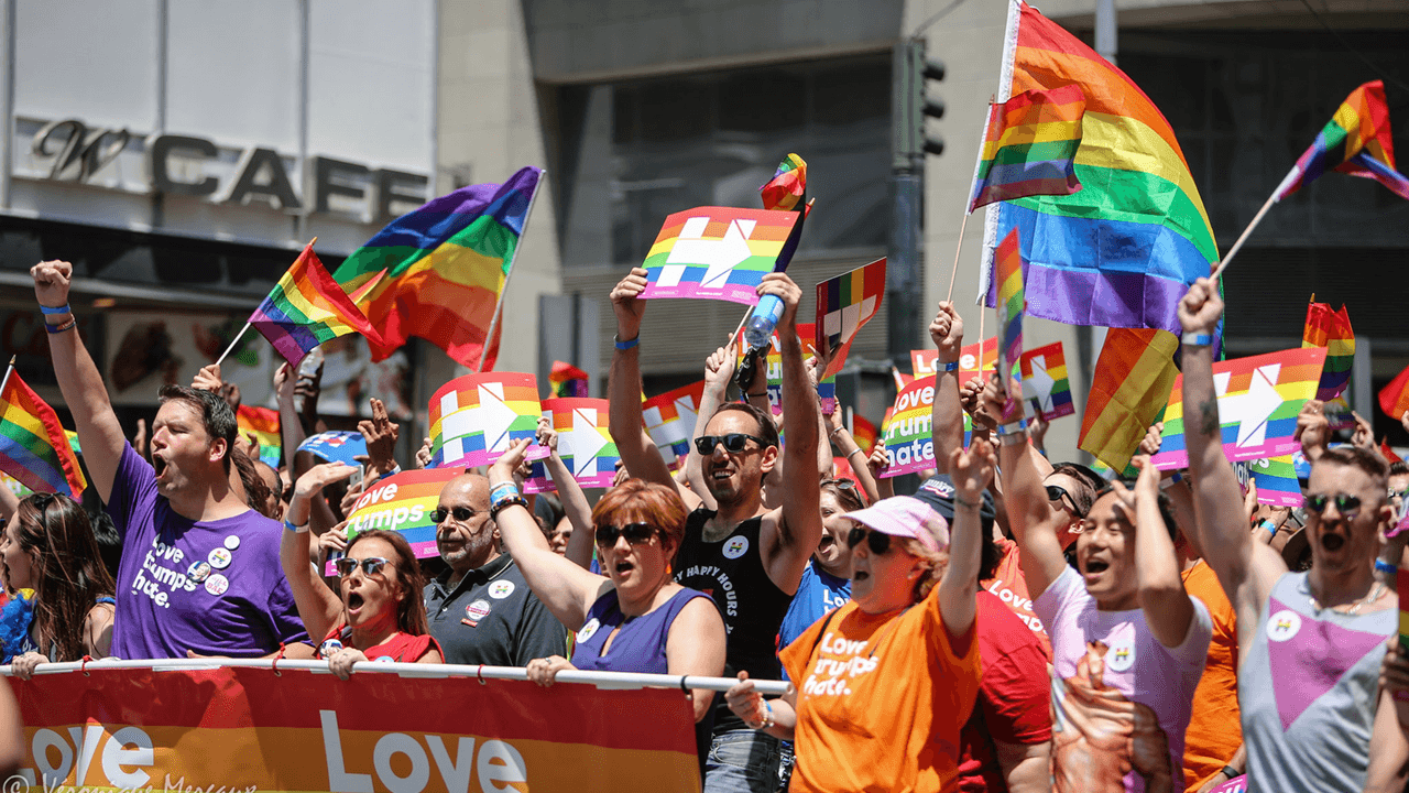 New York City pride march bans NYPD