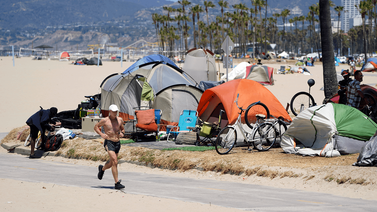 LA city officials attack county sheriff for pledging to clear Venice Beach boardwalk of homeless camps by July 4