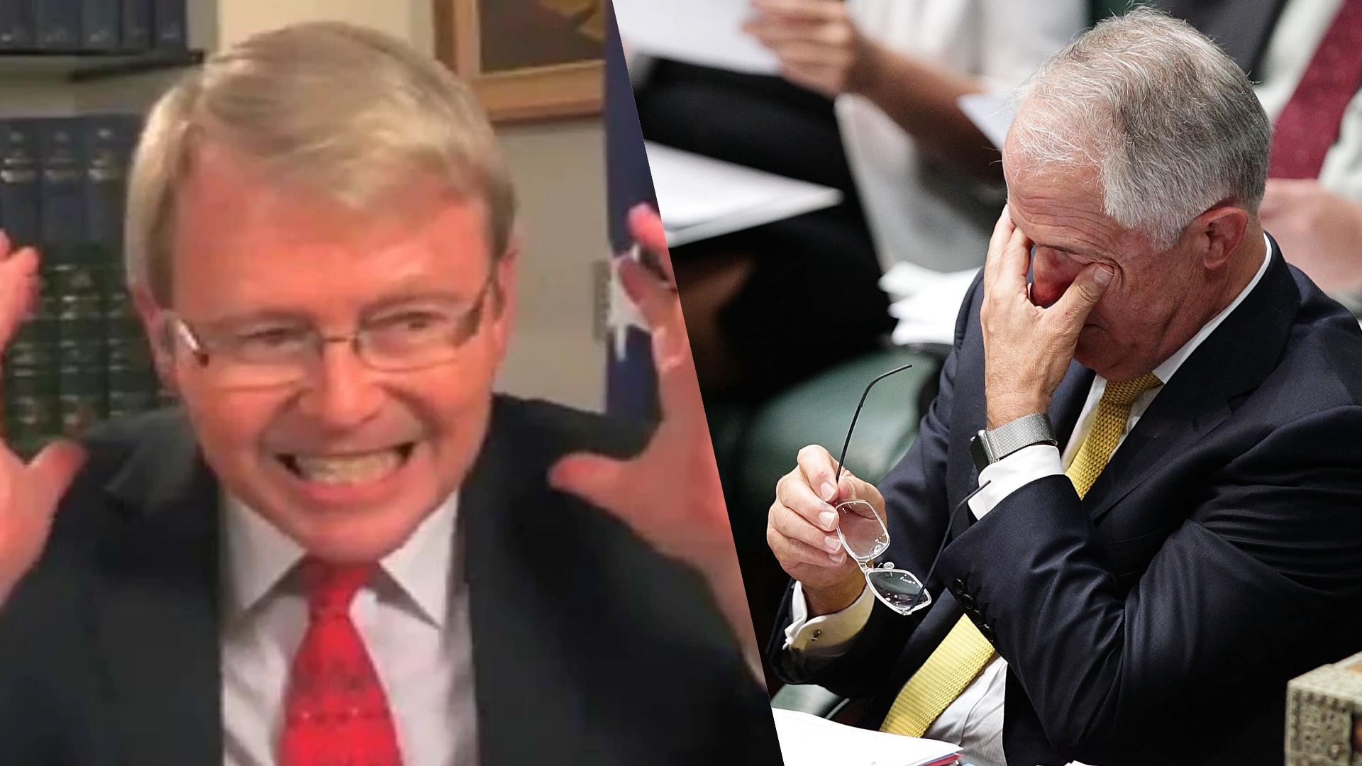 Rudd and Turnbull allies in fake news