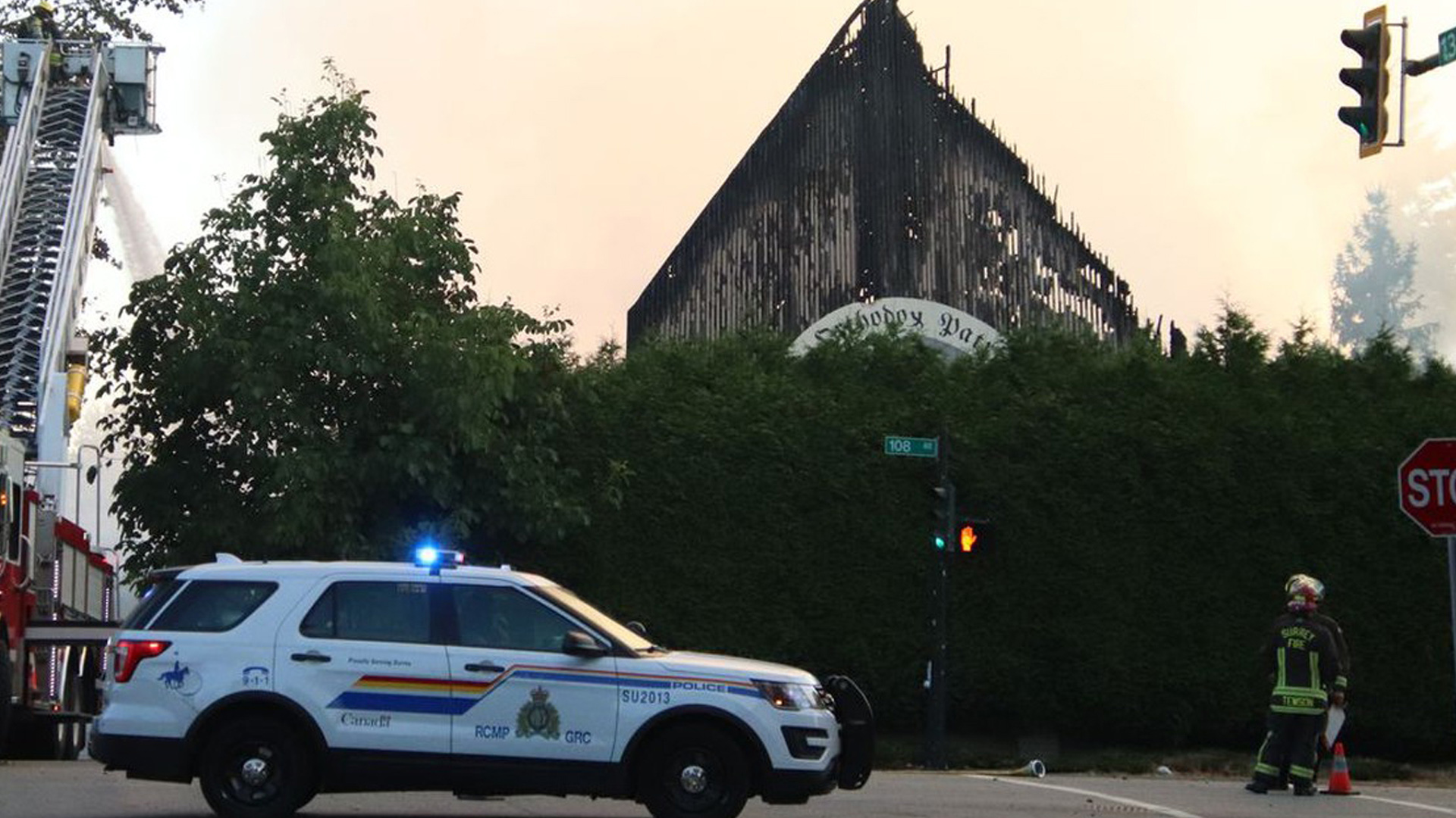 Morning fire destroys St. George Coptic Orthodox Church in Surrey
