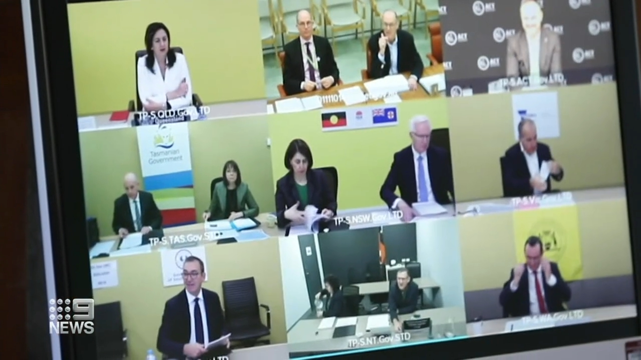 Warring state premiers leave National Cabinet in shreds