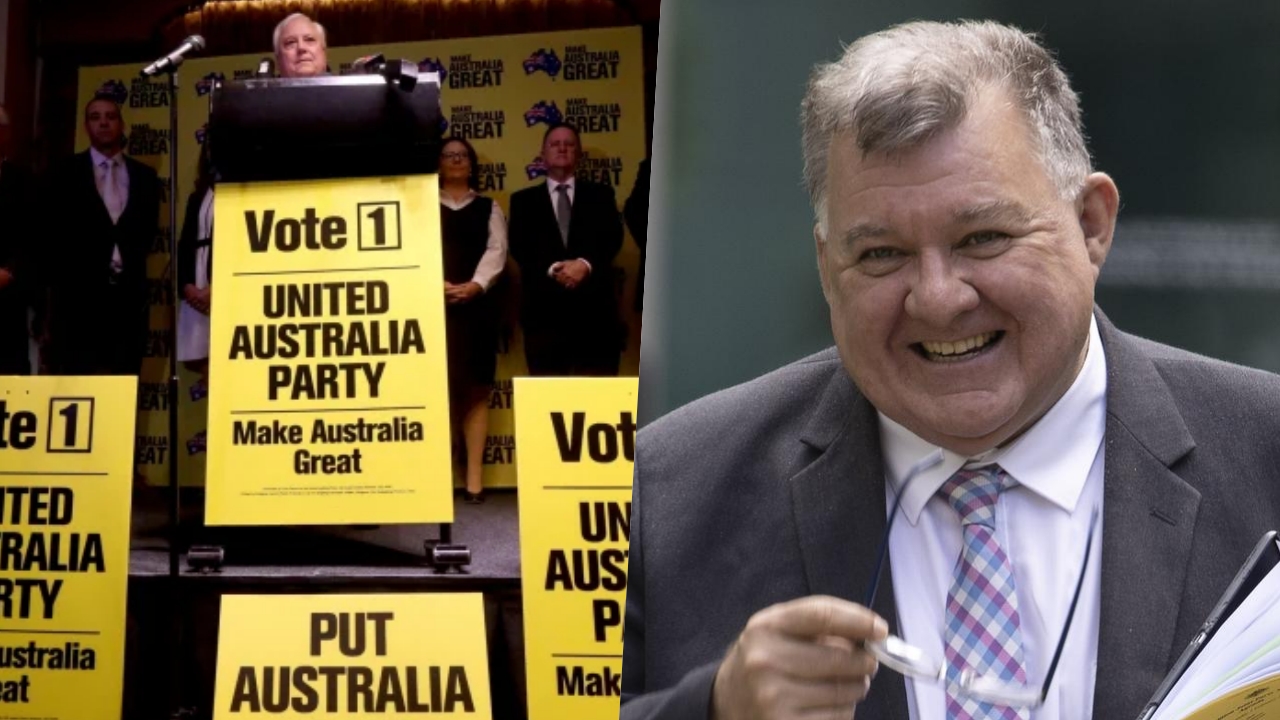 Craig Kelly joins Clive Palmer’s United Australia Party