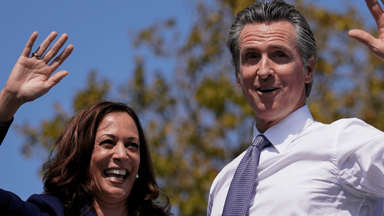 Kamala Harris campaigns for Gavin Newsom, says “we will show” red states