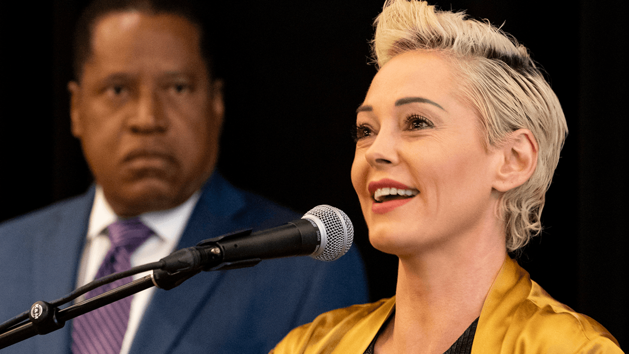 Rose McGowan slams Black Lives Matter supporters for attacks on Larry Elder