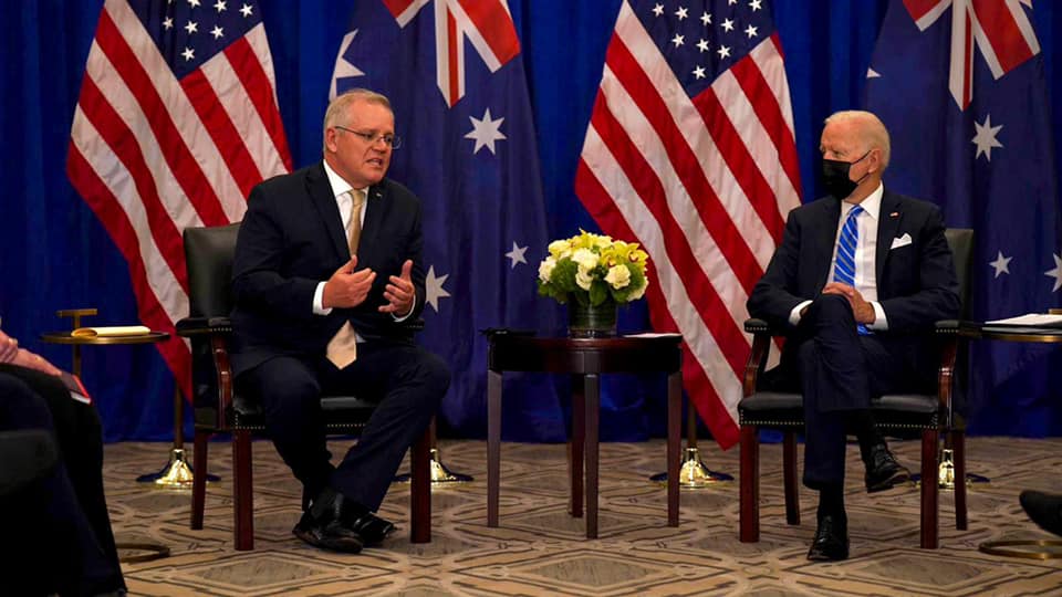 Prime Minister Morrison and President Biden meet at UN Assembly