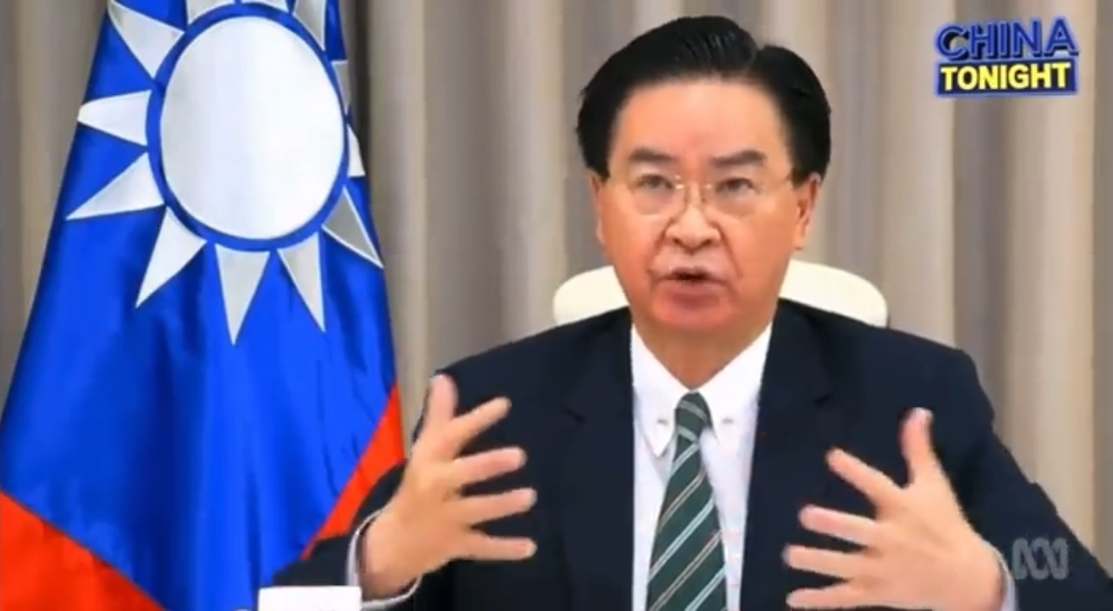 Taiwan foreign minister warns Australia of potential war with China