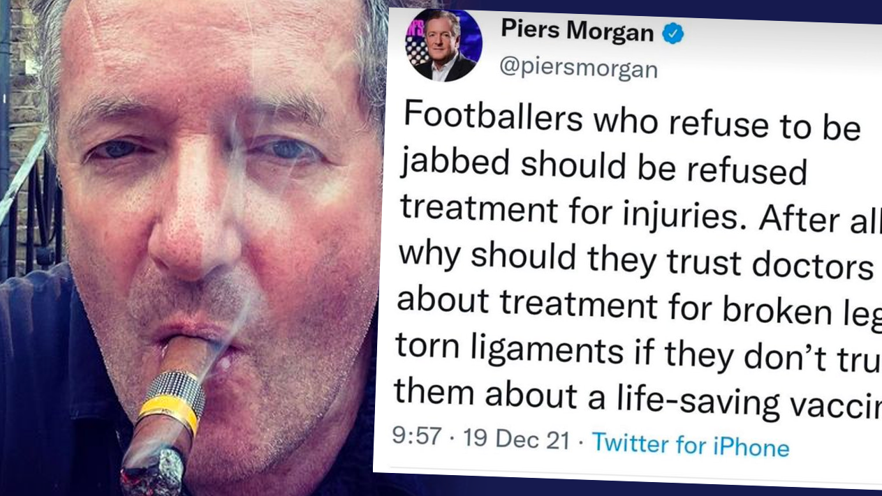 Piers Morgan scores own goal with controversial tweets