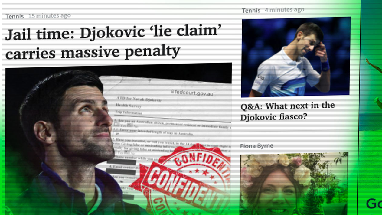 Media touts JAIL TIME for Djokovic over claims he lied on entry to Australia