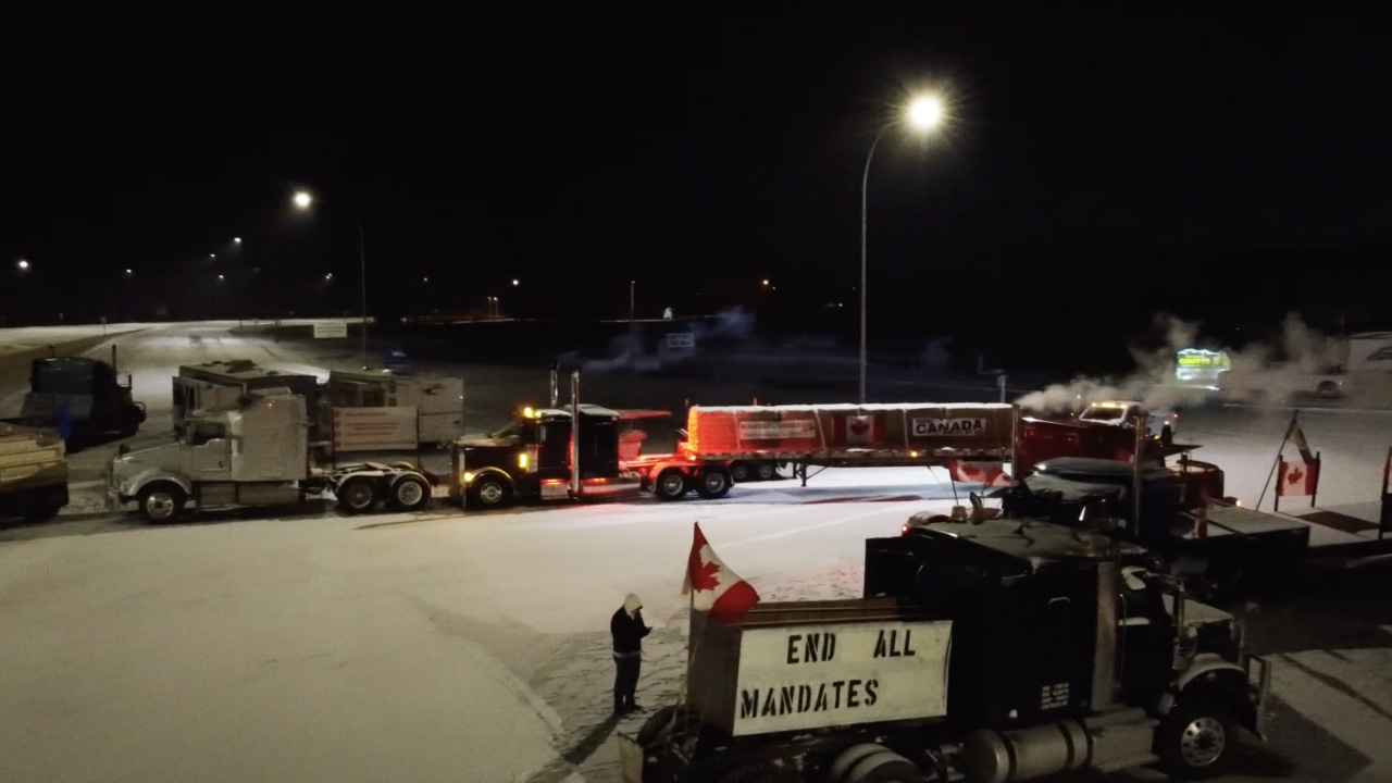 Some truckers in support of the border blockade will take their protest to Edmonton

https://www.reb...