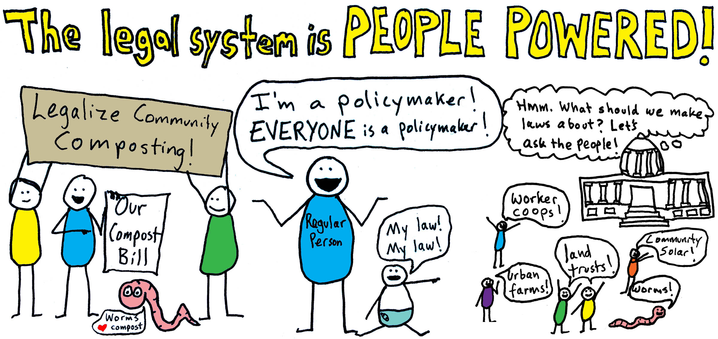The legal system is people powered! The legal system is people powered!