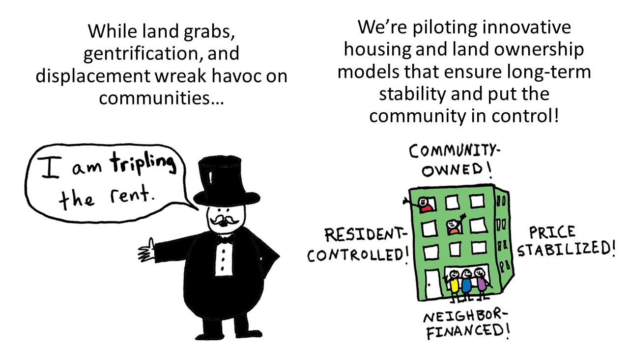 Land grabs, gentrification, and displacement is happening!