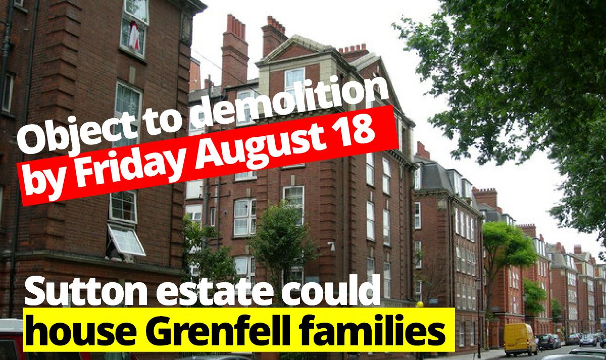 Historic Sutton estate could house Grenfell families