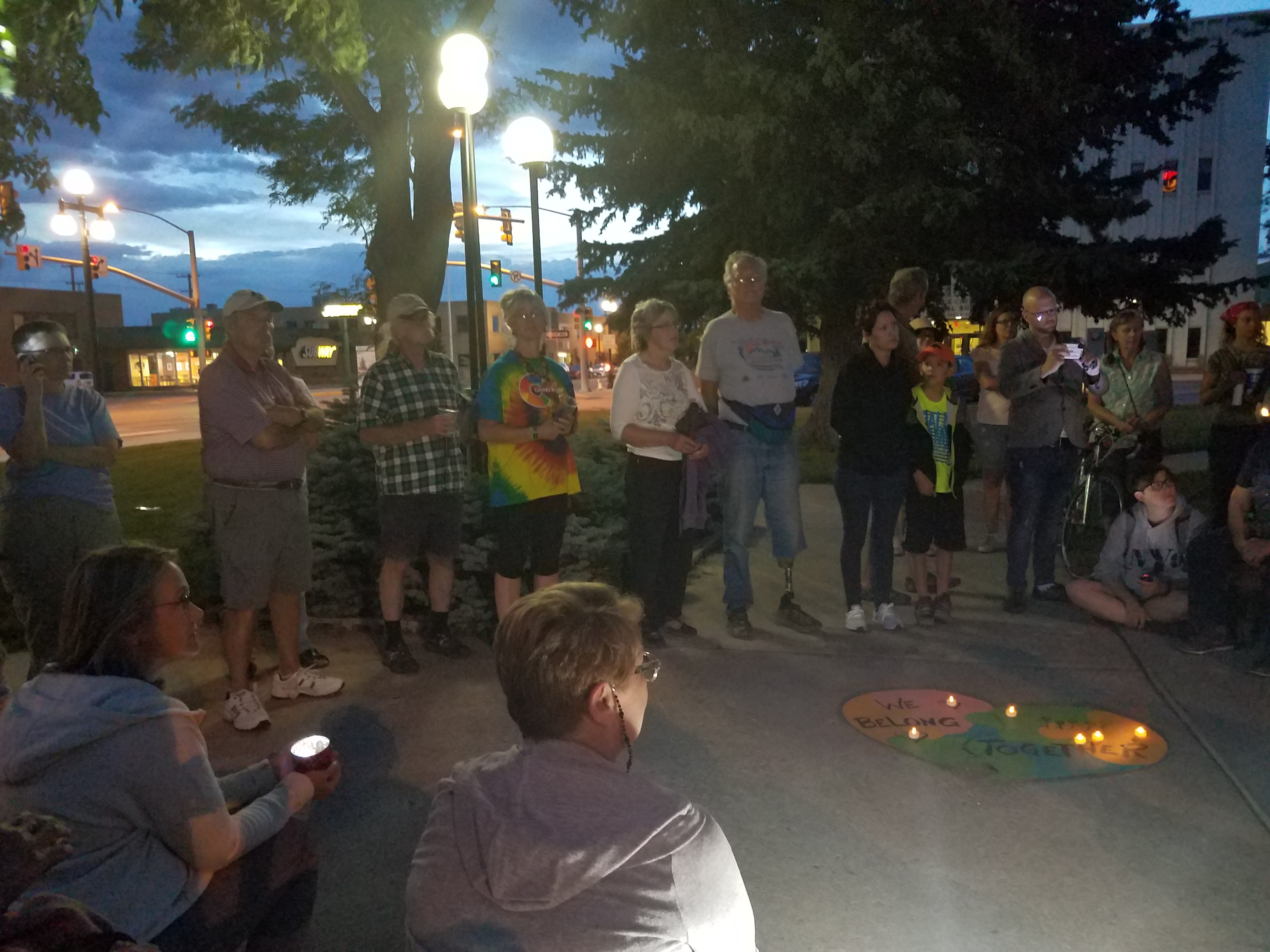 Casper, Wyo., Lights for Liberty vigil, 7/12/19
