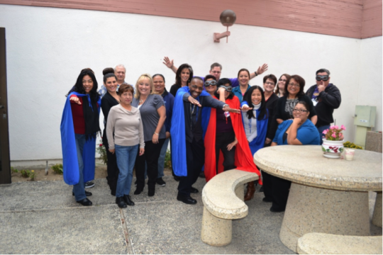 The California Department of Motor Vehicles team at Oxnard, CA, shown here at their October 23 presentation, answered the call to be Community Heroes!