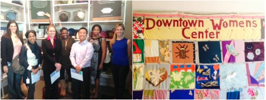 Dana Schneider (United Way), Nuka Solomon (United Way), Sarah Hardin (Deloitte), Tammie Jackson (Deloitte), Jeff Imai (United Way), Melissa Anger (Deloitte), Kyra Wilson (United Way) visited the Downtown Women’s Center On November 1, 2013.
