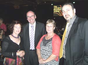 Marg Howard, with Gayle Burmeister (NUW OHS Coordinator) and Greg Tweedly (Chief Executive, WorkSafe Victoria)