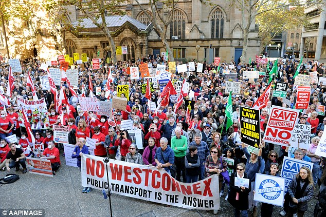 March Against Baird rally