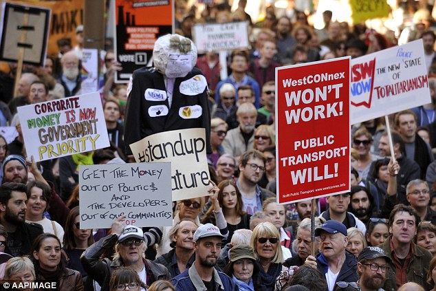 March Against Baird rally