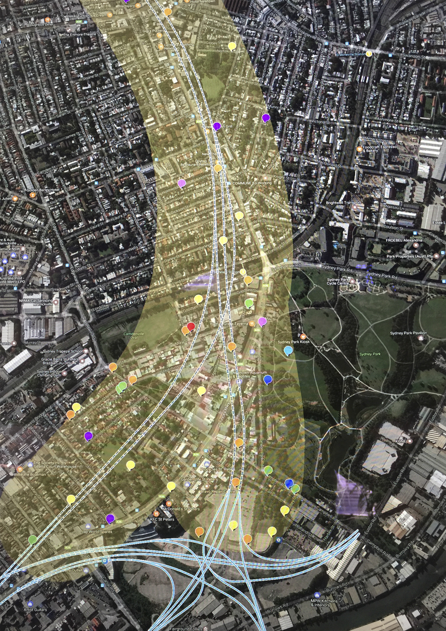 WestCONnex Newtown tunnel map 1