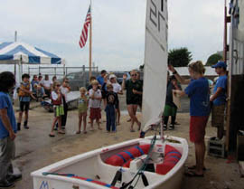 Clinics are an integral part of the Dinghy Shop Fall Series. © Marguerite Koehler Clinics are an integral part of the Dinghy Shop Fall Series. © Marguerite Koehler