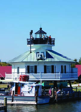 Built in 1879, Hooper Strait Light is one of four surviving screw-pile lighthouses in Maryland. Located on the campus of the Chesapeake Bay Maritime Museum, it offers a panoramic view of St. Michaels and the Miles River. Photo courtesy Chesapeake Bay Maritime Museum Built in 1879, Hooper Strait Light is one of four surviving screw-pile lighthouses in Maryland. Located on the campus of the Chesapeake Bay Maritime Museum, it offers a panoramic view of St. Michaels and the Miles River. Photo courtesy Chesapeake Bay Maritime Museum