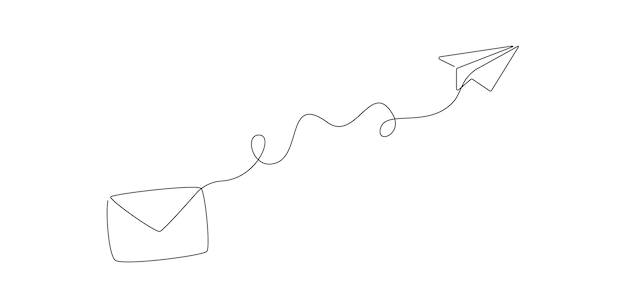 Email paper plane 