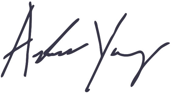 Andrew Yang's Signature Andrew Yang's Signature