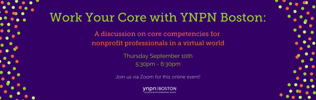 Work your core with YNPN Boston