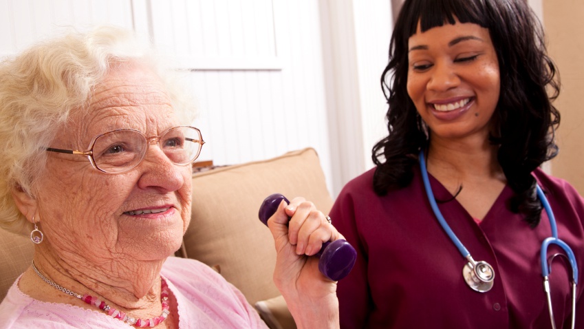 Picture of nurse and patient