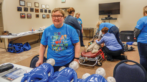 Photo of EMT Professionals training in Powers Lake, North Dakota