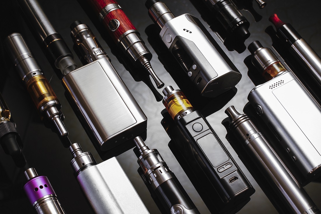 Picture of e-cigarettes laying on a table