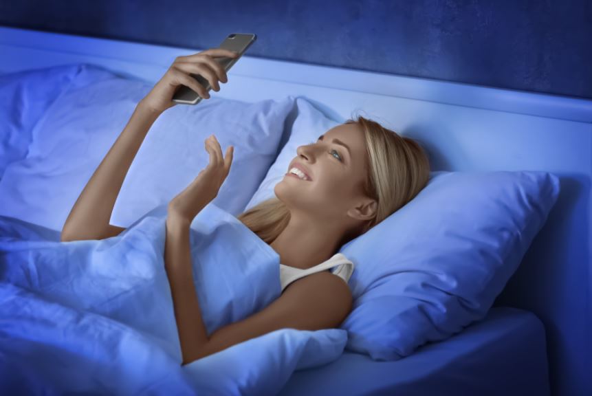 woman with phone