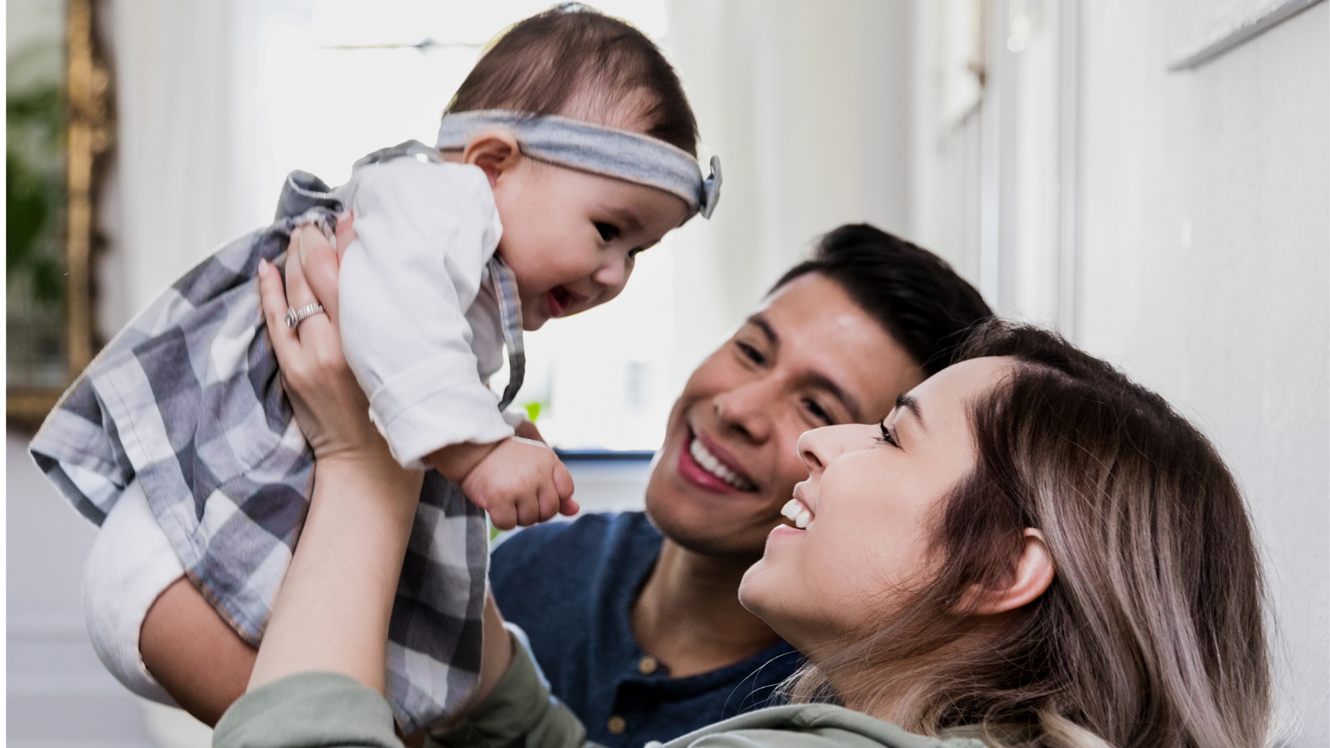 Mom and dad with baby