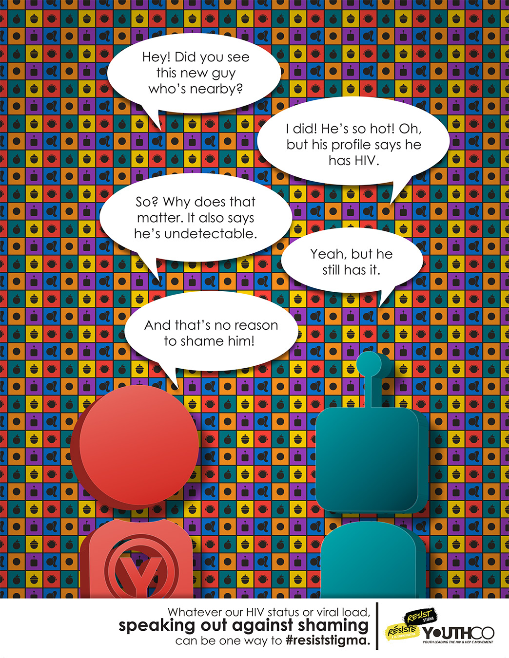 4 u u Resist Stigma Serophobia Campaign Poster JPEG